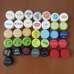 ペットボトルのキャップ　カラー　36個セット