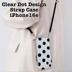 【iPhone16e/17e】ショルダーストラップケース クリアケース TPU