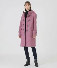 ブルーレーベルクレストブリッジ新品ピンク バイルメルトンダッフルコート 38-1