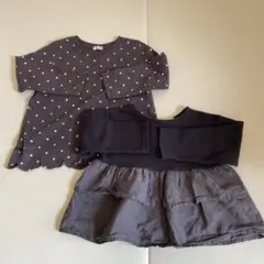 キッズ100ロンT.カットソー2枚組