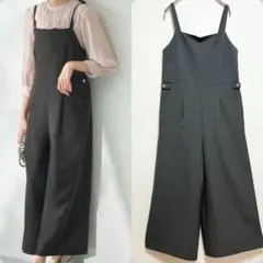 【美品】any SIS 【洗える】オールインワン サロペット　グレー　S