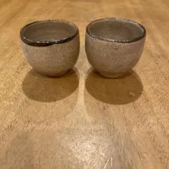 【真作　名工】中里重利　斑唐津　ぐい呑　三玄窯　中里無庵　中里逢庵　西岡小十 真作 名工】中里重利 斑唐津 ぐい呑 三玄窯 中里無庵 中里逢