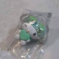 マイメロディ透明キラキラマスコット グリーン