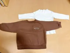 aostaブラウントレーナー、ホワイトカットソーのセット