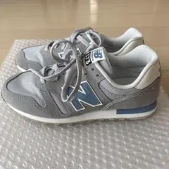 New Balance 373 スニーカー グレー×ブルーのサムネイル