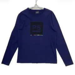 ポールスミス ロンt 長袖Tシャツ デカロゴ ネイビー M