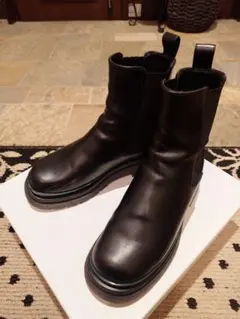 CAMPER カンペール 厚底 レザー アンクルブーツ 黒 39サイドジップ