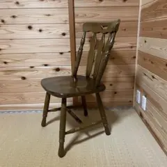 【希少】ウィンザーチェア木製 ダイニングチェアレトロビンテージ コイズミ　②
