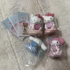 【4点まとめ売り】サンリオキャラクターズ ホイップクリームマスコット