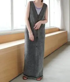 前後2WAYデニムジャンスカ