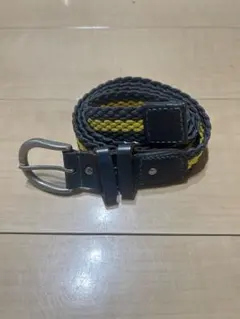 メッシュベルト ダークグレー イエローのサムネイル