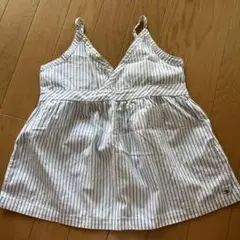 トミ-ヒルフィガー ノースリーブストライプトップス