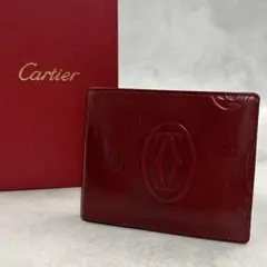 Cartier ハッピーバースデー ボルドー 折り財布 A93