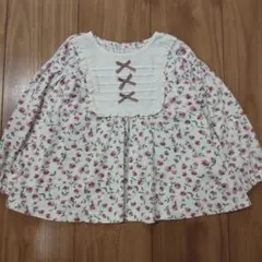 小花柄長袖Tシャツ 100 ビケットクラブ ロンT