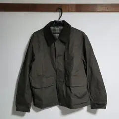UNIQLO ユーティリティショートブルゾン　カーキ　コーデュロイ襟