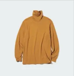UNIQLO ソフトタッチタートルネックTシャツ イエロー