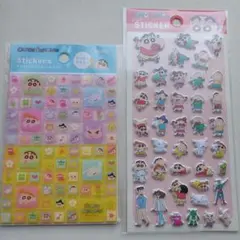本日メルカリ便発送☆クレヨンしんちゃん♥タイルシール&ぷっくりステッカー