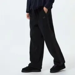 【完売品】UNIQLO needles フリースワイドパンツblack S