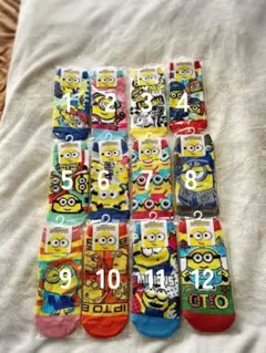 Minions ミニオン ソックス　3点纏め売り　らくらくメルカリ便にて即日発送