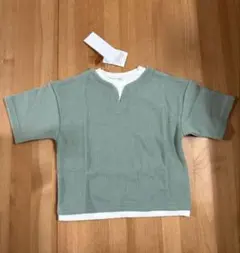110cm GLOBAL WORK キッズ レイヤードTシャツのサムネイル