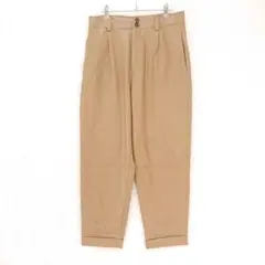 ザラ レザー風 カジュアルパンツ ハイウエスト バレルレッグ 大きいサイズ