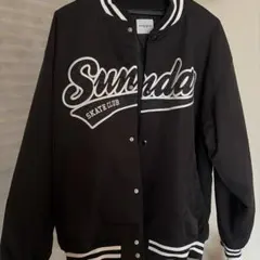 SUNDAY SKATE CLUB スタジャン ブラック L