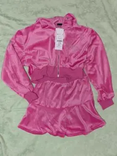 【新品】ANAP GiRL R+Sベロアパーカービスチェスカート3点SET