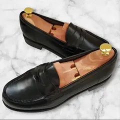 HARVAR◆ 通学・普段使いに！ コインローファー 黒 24.5cm