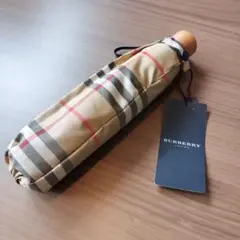 ☆新品未使用☆バーバリー　折りたたみ傘 BURBERRY - 未使用 バーバリー折り畳み傘 Burberry折りたたみ傘