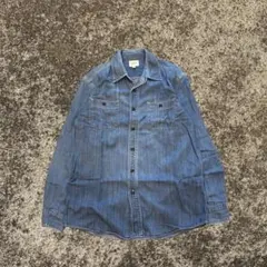 UNIQLO デニムシャツ M ライトブルー コットン100