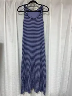 UNIQLO ユニクロ ボーダー ノースリーブ ロングワンピース ブラトップ