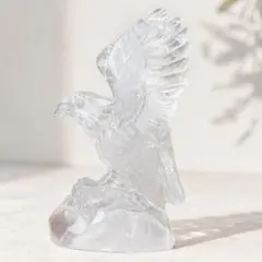 天然石水晶の鳳凰　置物　ご購入前に在庫確認必要m.850 天然石水晶の鳳凰 置物 ご購入前に在庫確認必要m.850 - メルカリ