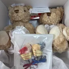 ぬいぐるみ　テディベア　ウエディング