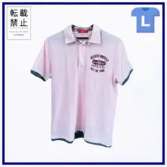 メンズポロシャツ ピンク/サイズ・Lのサムネイル