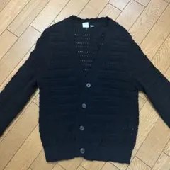 ギャップ GAP/XS ブラック編み込みカーディガン