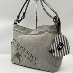 バーバリーブルーレーベル　デカロゴ　ワンショルダー　ハンドバッグ　肩掛け