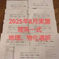 2025年8月実施　東進　共通テスト本番レベル模試