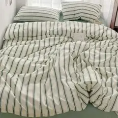 【 somni / ソニ 】 寝具3点セット　ストライプ シングル