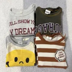 ベビー服 まとめ売り トレーナー ロンT 4点セット 男の子