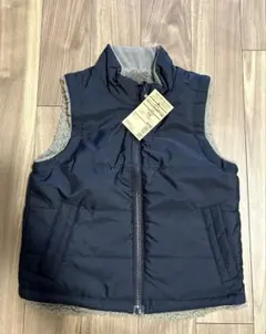 未使用！無印良品 子供用 110cm リバーシブル ベスト
