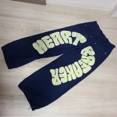 RE730　 ロゴプリント デニムパンツ