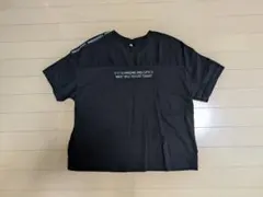 AND24LOVELY ロゴプリント Tシャツ ブラック