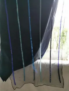 エトロ シルクシャンタン＆チュールスパンコールストール 超大判ショール タグ付