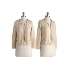 ジャケット風チェーンニットカーデ★Modcloth Mサイズ 新品