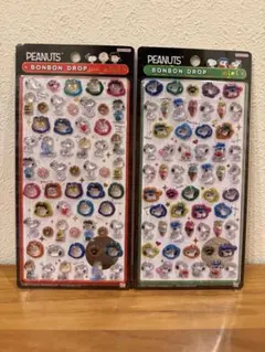 PEANUTS ボンボンドロップシールミニ　スヌーピー　2つセット