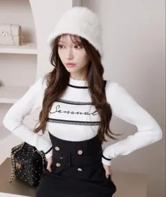 LIP SERVICE sensual リブニット