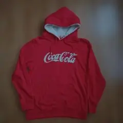 コカ・コーラ　プルオーバー　ボア付き　Lサイズ