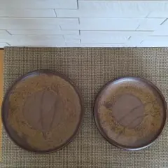 備前焼、お皿2枚セット