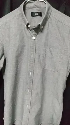 HARE 長袖シャツ 2色セット チャコールグレーとホワイト S BD ハレ