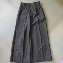 ワイドパンツ グレー ワイドパンツ
